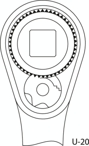 20 ITU-3 Set di chiavi a bussola 1/4" 36 pezzi esagonali IN-TX-ITX