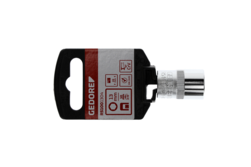 GEDORE RED R51001304 Chiave a bussola 3/8" esagono 13 mm lunghezza 28 mm