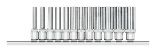 GEDORE RED R41008012 Set di chiavi a bussola 1/4" esagono + striscia 12 pezzi