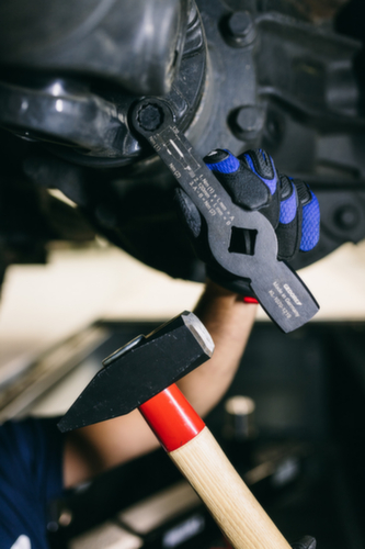 GEDORE 600 H-2000 Martello da montatore ROTBAND-PLUS con manico in legno di noce