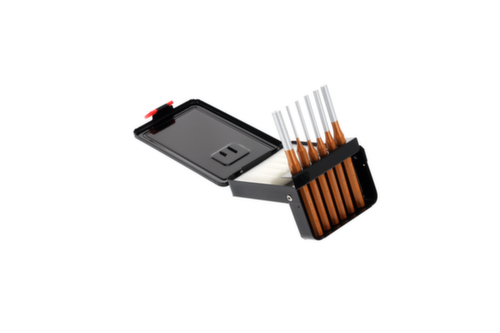 GEDORE R90200106 Set di cacciaviti per perni spaccati 3-10 mm + cassetta 6 pezzi