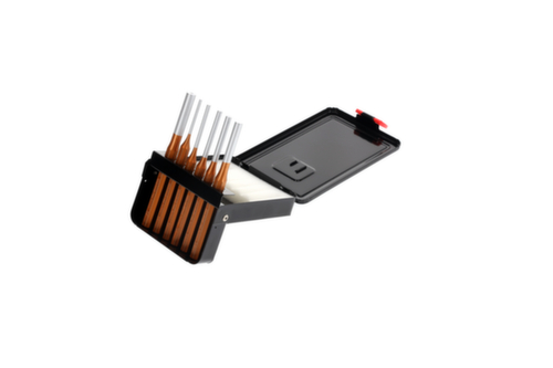 GEDORE R90200106 Set di cacciaviti per perni spaccati 3-10 mm + cassetta 6 pezzi