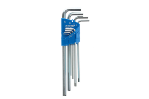 GEDORE H 42 EL-88 Set di chiavi esagonali a L lunghe in supporto 8 pezzi mm