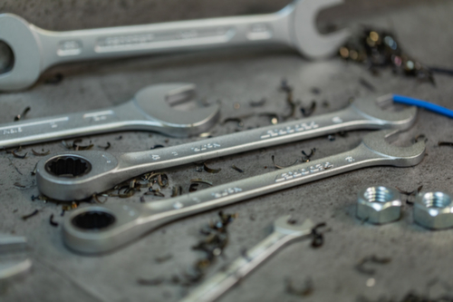 7 R 34 Chiave aperta con cricchetto ad anello profilo UD 34 mm