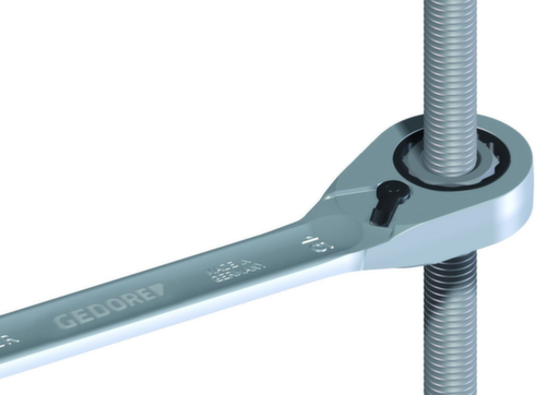 GEDORE 7 UR 10 Chiave combinata con cricchetto ad anello