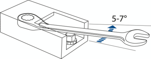 GEDORE 7 UR 10 Chiave combinata con cricchetto ad anello