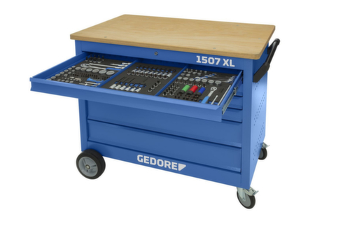 1507 XL-TS-308 Banco da lavoro a rulli con assortimento