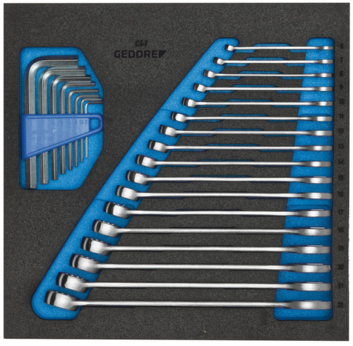 GEDORE 1500 CT2-7 Set di chiavi combinate con modulo Check Tool