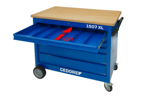 1507 XL-TS-308 Banco da lavoro a rulli con assortimento