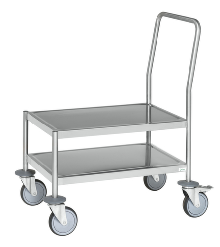Kongamek Carrello a spinta in acciaio inox