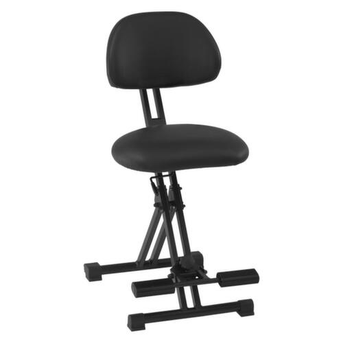 meychair Aiuto in piedi XXL pieghevole Assistent Futura AF-SR, altezza sedile 550 - 770 mm, sedile nero