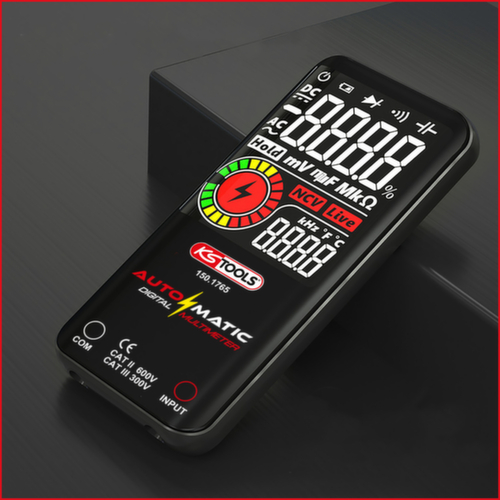KS Tools Automatic digital multimeter incl. test probes