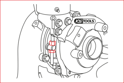 KS Tools Turbocharger special wrench for VAG