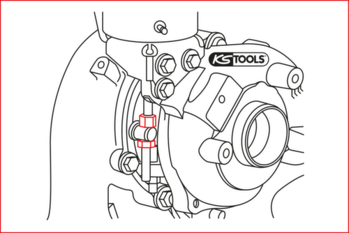 KS Tools Turbocharger special wrench for VAG