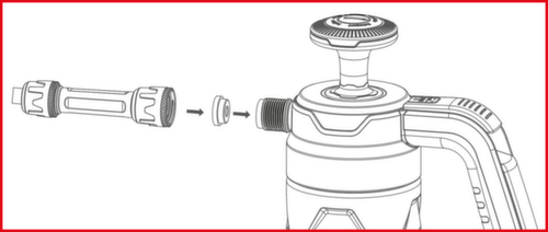 KS Tools Pressure pump foam sprayer (foamer)