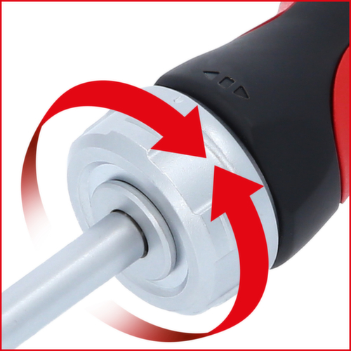 KS Tools 1/4" 6 in 1 mini ratchet screwdriver