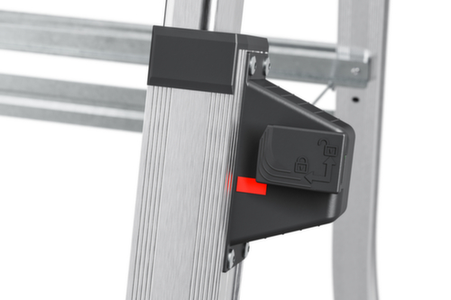 Hailo Scala a piattaforma telescopica TopLine TL100, 3 - 5 gradini larghi