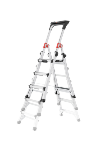 Hailo Scala a piattaforma telescopica TopLine TL100, 3 - 5 gradini larghi