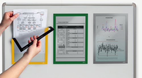 Durable cornice informativa DURAFRAME® MAGNETIC magnetica, DIN A4, retro magnetico