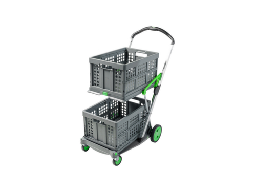 Mobile pieghevole CLAX, inclusa scatola pieghevole, carico max. 60 kg, 2 piani