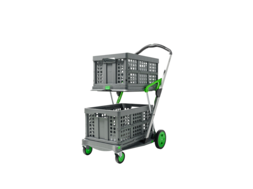Mobile pieghevole CLAX, inclusa scatola pieghevole, carico max. 60 kg, 2 piani