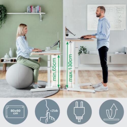 Leitz Scrivania lavoro seduti o in piedi ad altezza regolabile elettricamente Ergo