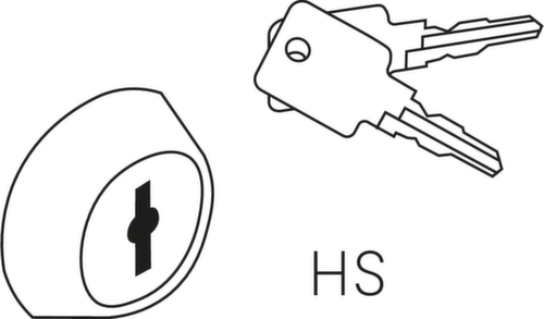 C+P Serratura a cilindro Classic Plus per armadio guardaroba o con cassette di sicurezza