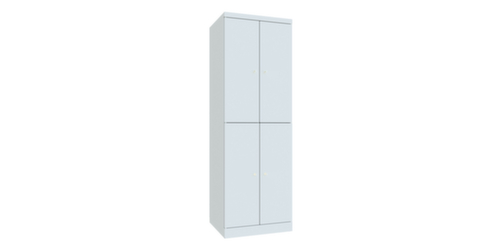 PAVOY Armadietto a doppio livello Basis Plus con 2x2 scomparti, larghezza scomparto 300 mm