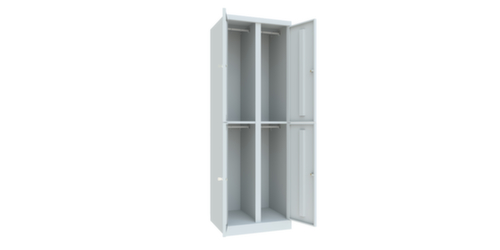 PAVOY Armadietto a doppio livello Basis Plus con 2x2 scomparti, larghezza scomparto 300 mm