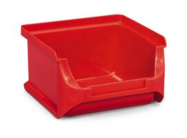 contenitori a bocca di lupo, rosso, profondità 100 mm, polipropilene