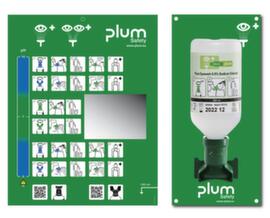 B-Safety Stazione di lavaggio degli occhi con specchio