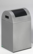 VAR Raccoglitore di materiale riciclabile WSG 40 R con sportello di accesso, 43 l, argento, coperchio RAL7021 grigio nerastro