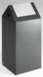 VAR Raccoglitore di materiale riciclabile WSG 55 S con coperchio girevole, 60 l, argento antico, coperchio argento