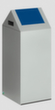 VAR Raccoglitore di materiale riciclabile WSG 55 S con coperchio girevole, 60 l, argento, coperchio RAL5010 blu genziana