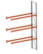 META Portapallet MULTIPAL per 8 pallet, 2785 mm di larghezza, 4 piani di stoccaggio