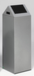 VAR Raccoglitore di materiale riciclabile WSG 85 S con coperchio girevole, 89 l, argento, coperchio RAL7021 grigio nerastro