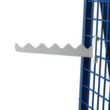 fetra Supporto albero per carrello portapezzi, carico massimo 25 kg, RAL7035 grigio luce