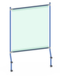 fetra Parete di protezione igienica per carrelli da trasporto, altezza x larghezza 1529 x 1066 mm