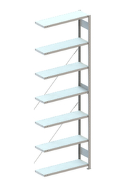 META Scaffalature espandibili senza bulloni CLIP con carico dei ripiani fino a 350 kg