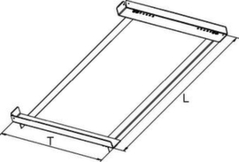META Telaio di supporto angolare per scaffalature portapallet