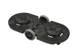 Rubbermaid Telaio tandem per 2 contenitori di materiale riciclabile, per contenitore 75 - 208 l