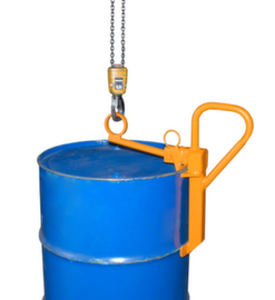 Bauer Morsetto a tamburo per fusti metallici, supporto verticale