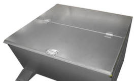 Bauer Coperchio a cerniera in acciaio a Bauer 2 pezzi per contenitore ribaltabile