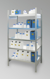 Scaffalature per merci pericolose per piccoli contenitori