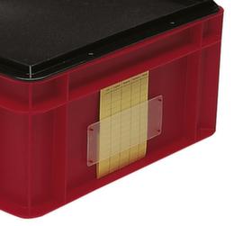 Sacchetto per etichette per contenitore impilabile