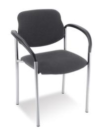 Poltrona per visitatori con rivestimento