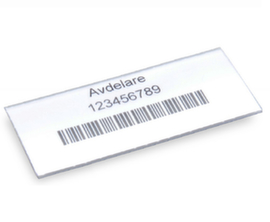 Etichetta per contenitore per scaffale