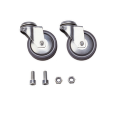 2 ruote piroettanti/2 ruote con bloccaggio per Supporti per sacchi rifiuti molto grandi