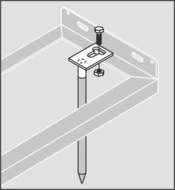 Montaggio a pavimento per portabiciclette