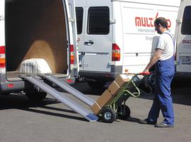 Binario di carico leggero con supporto e staffa di arresto